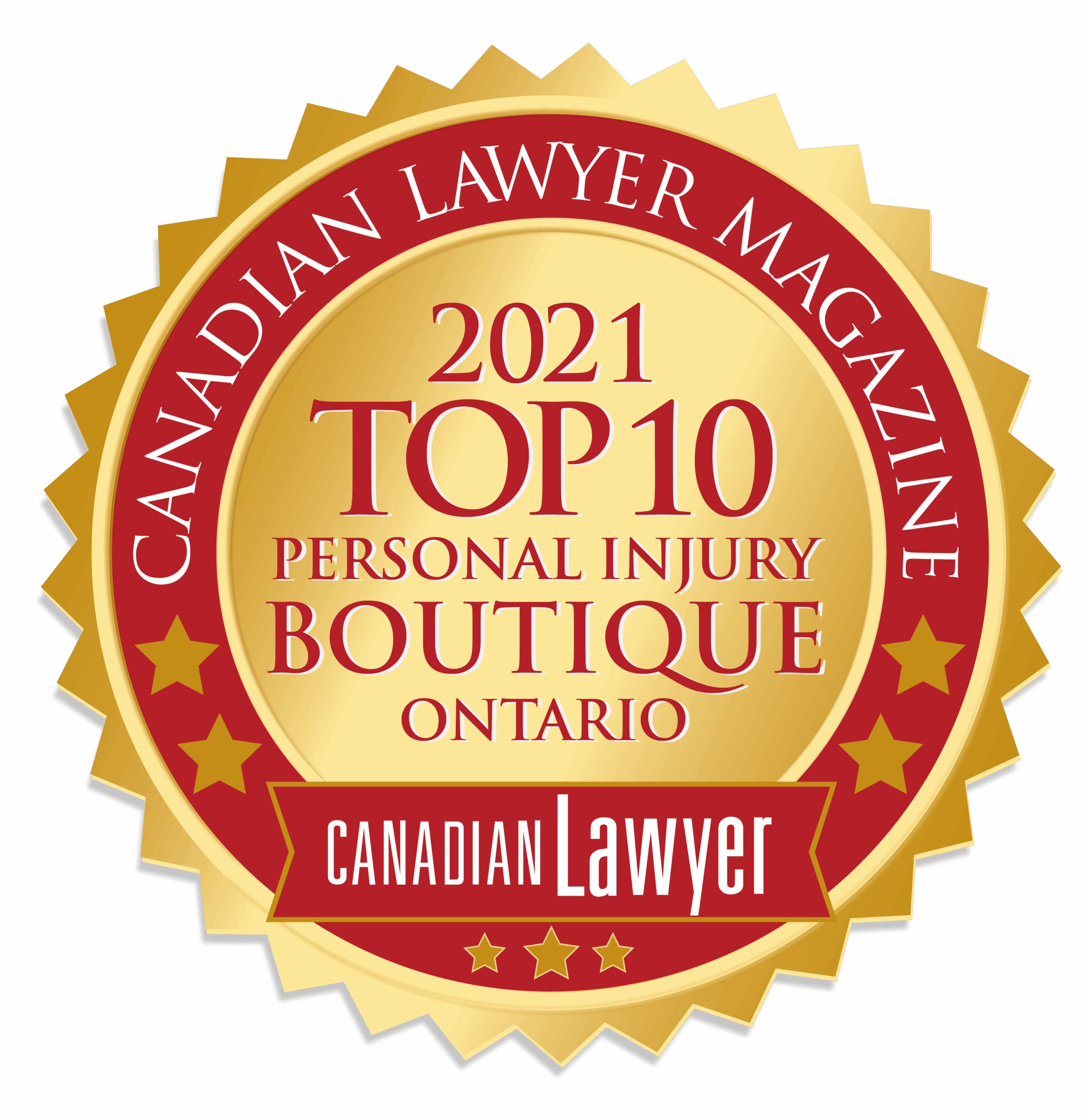 CL_Top 10 Personal Injury Boutique Ontario 2021-min