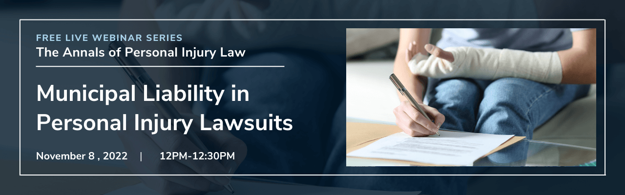 Municipal Liability in Personal Injury Lawsuits - Banner
