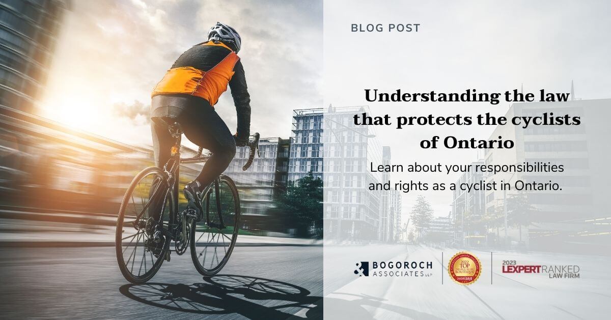 Understanding the law that protects the cyclists of Ontario