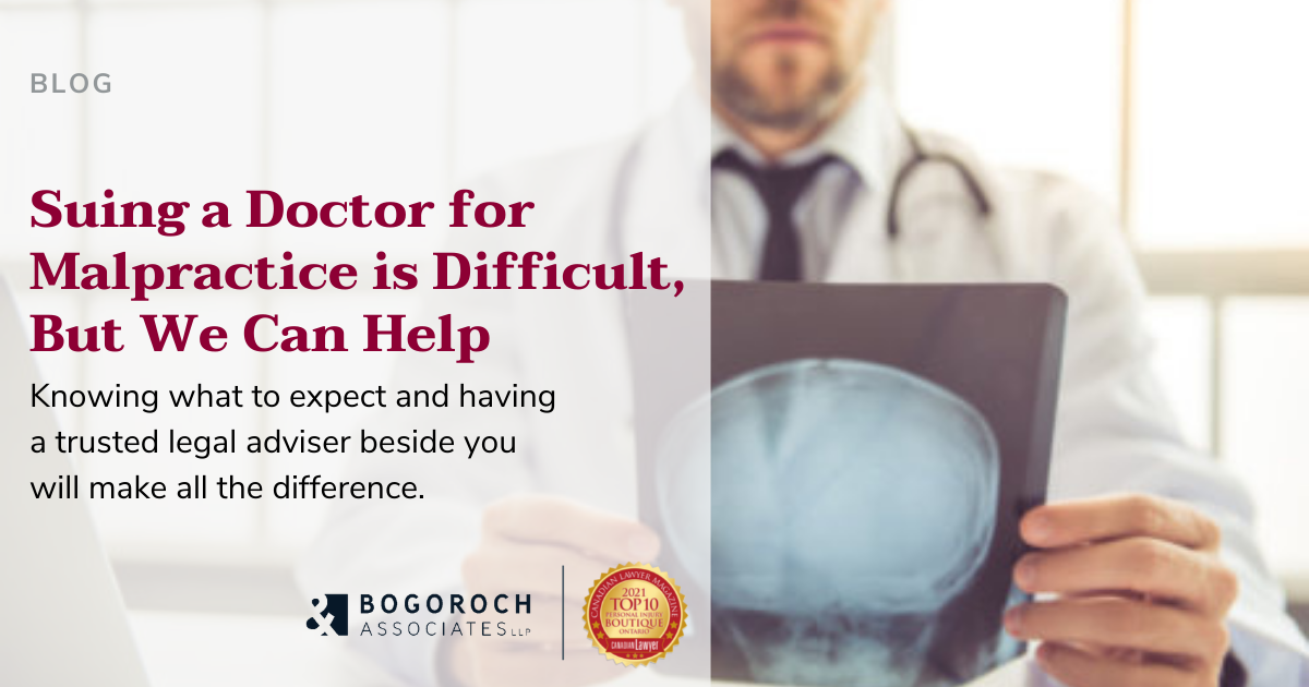 Suing a Doctor for Malpractice is Difficult, But We Can Help
