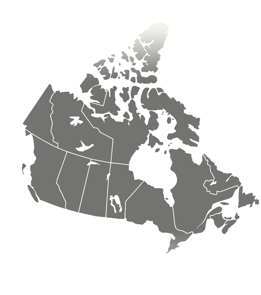 canada-map - bogoroch personal injury lawyers l.l.p.