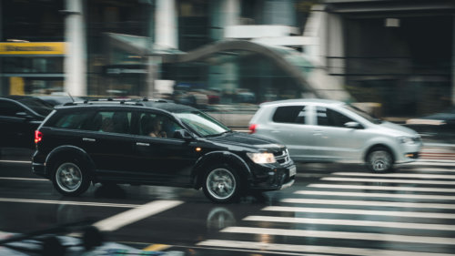 Car Accident Lawyer Toronto - Car Driving in a busy city