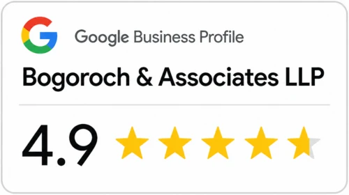 Bogoroch & Associates LLP Toronto Google Business Profile Ratings Badge