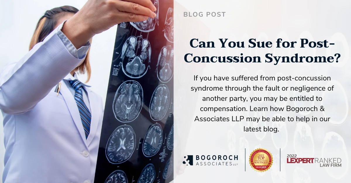 Can You Sue for Post-Concussion Syndrome?